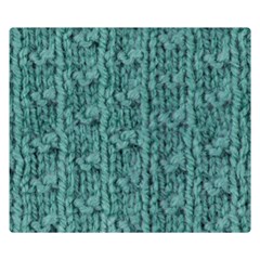 Knitted Wool Blue Double Sided Flano Blanket (small)  by snowwhitegirl