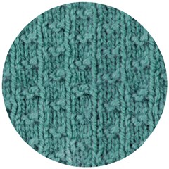 Knitted Wool Blue Wooden Puzzle Round