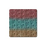 Knitted Wool Ombre 1 Square Magnet Front