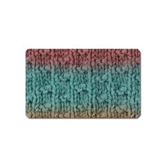 Knitted Wool Ombre 1 Magnet (name Card) by snowwhitegirl