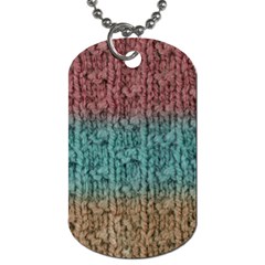 Knitted Wool Ombre 1 Dog Tag (two Sides) by snowwhitegirl