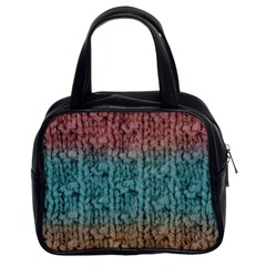 Knitted Wool Ombre 1 Classic Handbag (two Sides) by snowwhitegirl