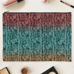 Knitted Wool Ombre 1 Cosmetic Bag (xxxl) by snowwhitegirl