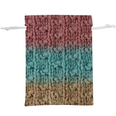 Knitted Wool Ombre 1  Lightweight Drawstring Pouch (xl)