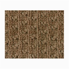 Knitted Wool Brown Small Glasses Cloth (2 Sides) by snowwhitegirl