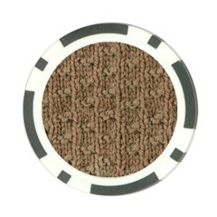 Knitted Wool Brown Poker Chip Card Guard (10 Pack) by snowwhitegirl