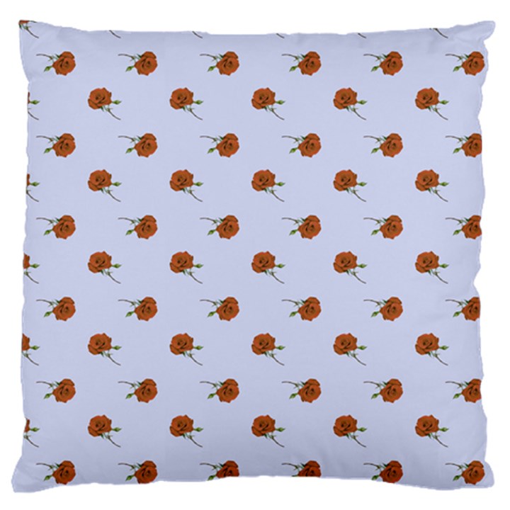 Peach Rose Blue Large Cushion Case (Two Sides)