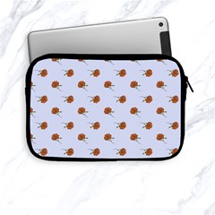 Peach Rose Blue Apple Ipad Mini Zipper Cases by snowwhitegirl