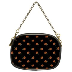 Peach Rose Black Chain Purse (one Side) by snowwhitegirl