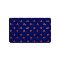 Red Rose Blue Magnet (name Card) by snowwhitegirl