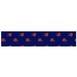 Red Rose Blue Small Flano Scarf Front