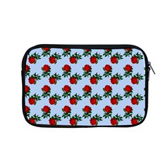 Red Roses Light Blue Apple Macbook Pro 13  Zipper Case by snowwhitegirl