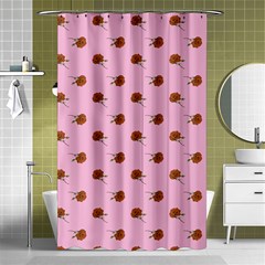 Peach Rose Pink Shower Curtain 48  X 72  (small)  by snowwhitegirl