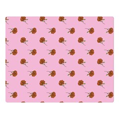 Peach Rose Pink Double Sided Flano Blanket (large)  by snowwhitegirl