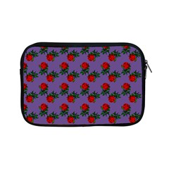 Red Roses Purple Vintage Apple Ipad Mini Zipper Cases by snowwhitegirl