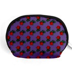 Red Roses Purple Vintage Accessory Pouch (Medium) Front