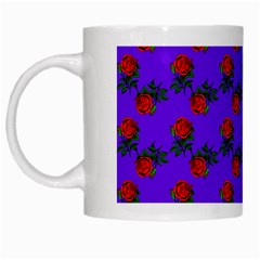 Red Roses Blue Purple White Mugs by snowwhitegirl