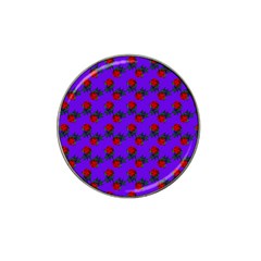 Red Roses Blue Purple Hat Clip Ball Marker (10 Pack) by snowwhitegirl