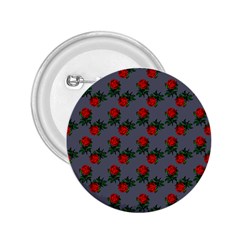 Red Roses Grey 2 25  Buttons by snowwhitegirl