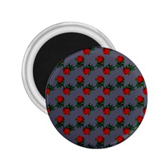 Red Roses Grey 2 25  Magnets by snowwhitegirl