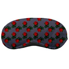 Red Roses Grey Sleeping Mask by snowwhitegirl