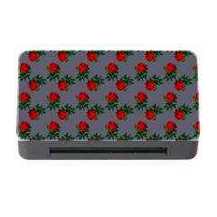 Red Roses Grey Memory Card Reader With Cf by snowwhitegirl