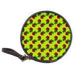 Red Roses Lime Green Classic 20-CD Wallets Front