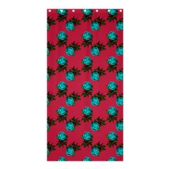 Blue Roses Pink Shower Curtain 36  X 72  (stall)  by snowwhitegirl