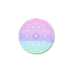 Vintage Pastel Mandala White Golf Ball Marker by snowwhitegirl