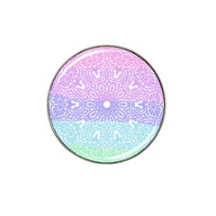 Vintage Pastel Mandala White Hat Clip Ball Marker by snowwhitegirl