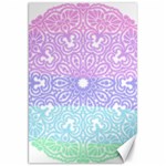 Vintage Pastel Mandala White Canvas 20  x 30  19.62 x28.9  Canvas - 1