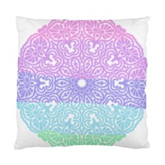 Vintage Pastel Mandala White Standard Cushion Case (two Sides) by snowwhitegirl