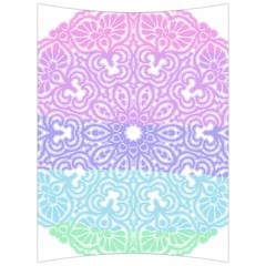 Vintage Pastel Mandala White Back Support Cushion by snowwhitegirl