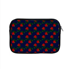 Red Roses Dark Blue Apple Macbook Pro 15  Zipper Case