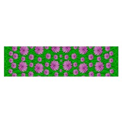 Bloom In Peace And Love Satin Scarf (oblong) by pepitasart