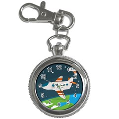 Plane Aircraft Flight Key Chain Watches by Simbadda