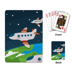 Plane Aircraft Flight Playing Cards Single Design (rectangle) by Simbadda