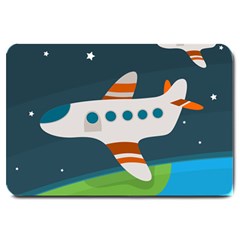 Plane Aircraft Flight Large Doormat  by Simbadda