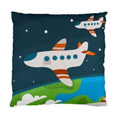 Plane Aircraft Flight Standard Cushion Case (two Sides) by Simbadda