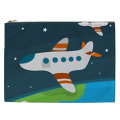 Plane Aircraft Flight Cosmetic Bag (xxl) by Simbadda