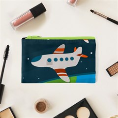 Plane Aircraft Flight Cosmetic Bag (xs) by Simbadda