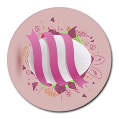 Easter Egg Colorful Spring Color Round Mousepads by Simbadda