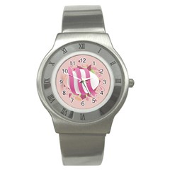 Easter Egg Colorful Spring Color Stainless Steel Watch by Simbadda