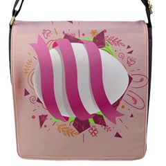 Easter Egg Colorful Spring Color Flap Closure Messenger Bag (s) by Simbadda