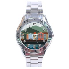 Traveling Travel Tourism Vacation Stainless Steel Analogue Watch by Simbadda