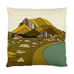 Travel Destination Landscape Nature Standard Cushion Case (one Side) by Simbadda