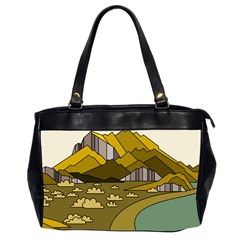 Travel Destination Landscape Nature Oversize Office Handbag (2 Sides) by Simbadda