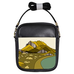 Travel Destination Landscape Nature Girls Sling Bag by Simbadda