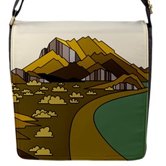 Travel Destination Landscape Nature Flap Closure Messenger Bag (s) by Simbadda