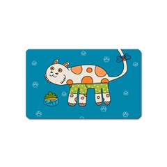 Paint Kitten Cats Cat Cute Paw Magnet (name Card) by Simbadda